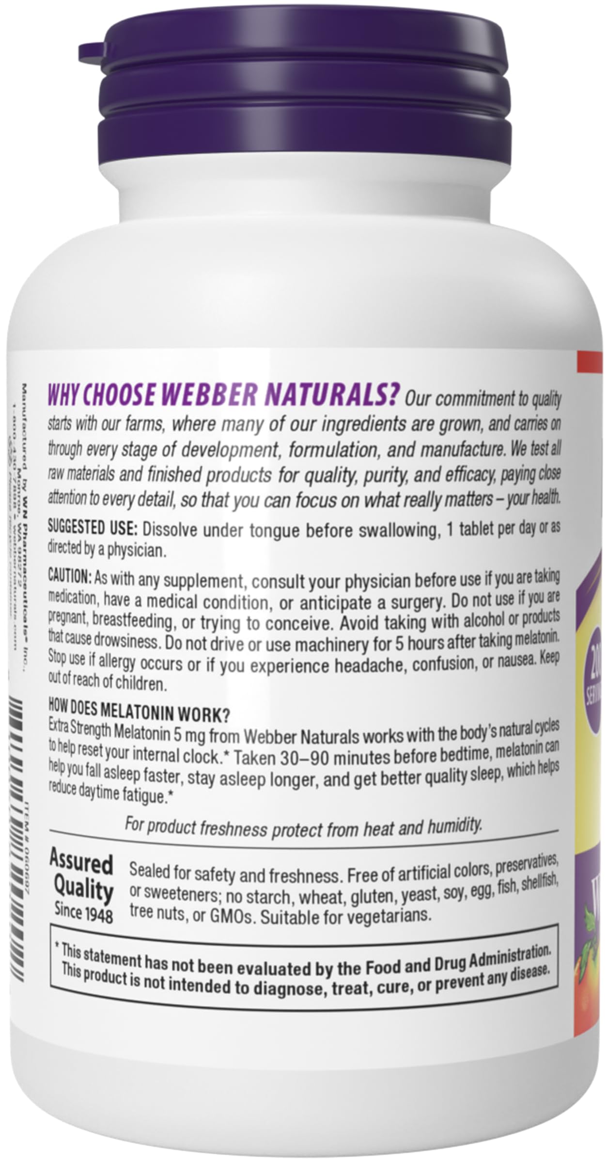 Webber Naturals Extra Strength Melatonin 5 mg Sleep Aid lifestyle scene