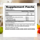 Webber Naturals Fish Oil Omega 3 Supplement side view of packaging