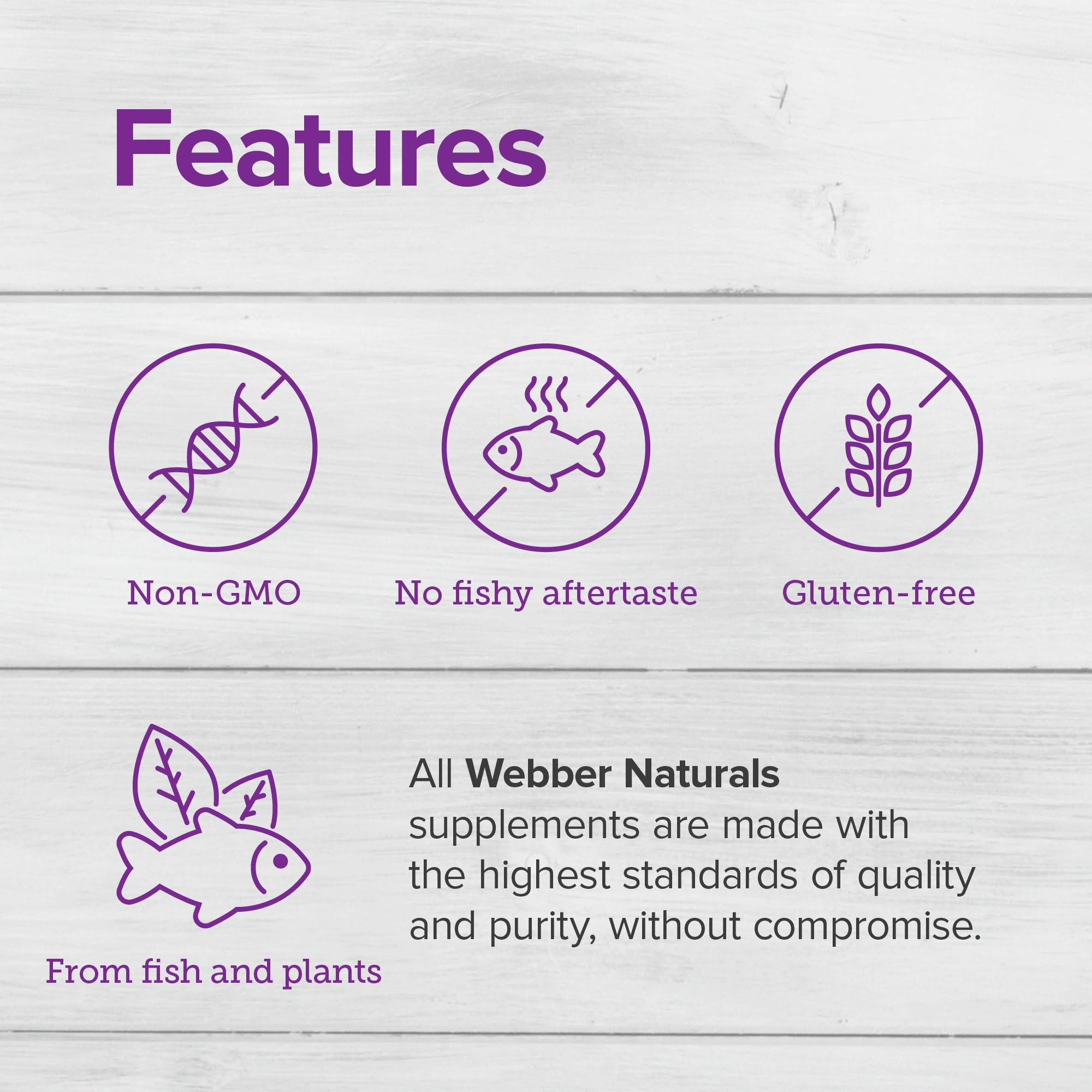 Webber Naturals Fish Oil softgel capsules in bottle