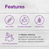 Webber Naturals Fish Oil softgel capsules in bottle