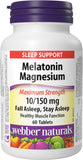 Webber Naturals Melatonin 10 mg with Magnesium 150 mg tablet front view
