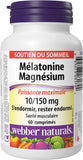Webber Naturals Melatonin 10 mg with Magnesium 150 mg tablet packaging