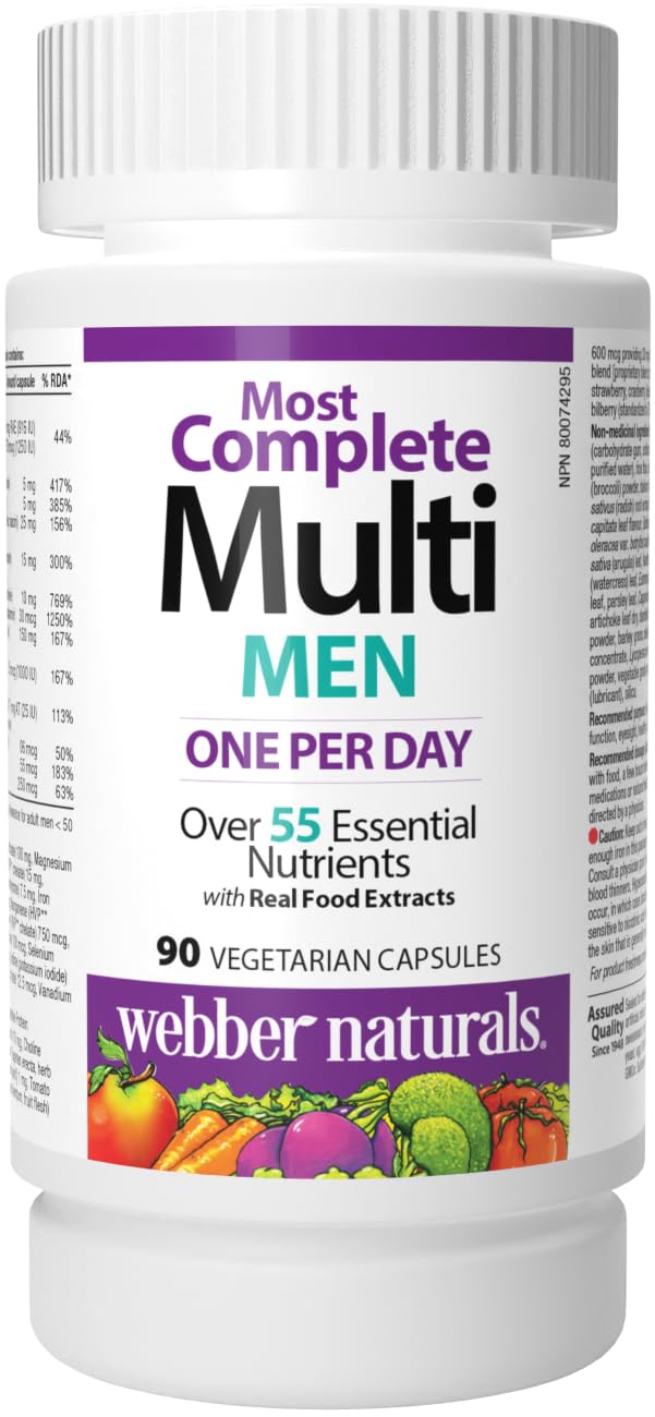 Webber Naturals Men's Most Complete Multi 140g front view