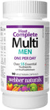 Webber Naturals Men's Most Complete Multi 140g front view