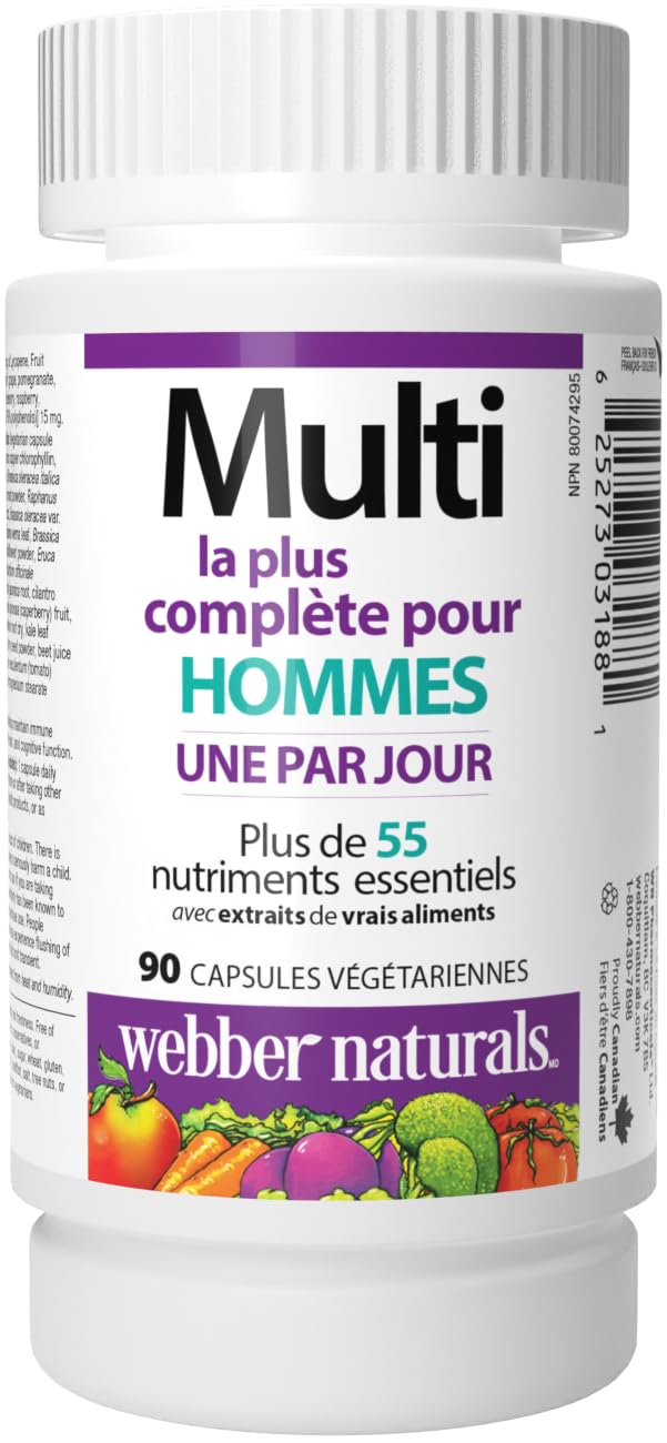 Webber Naturals Men's Most Complete Multi 140g side view