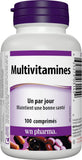 Webber Naturals Multivitamins packaging side view