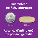 Webber Naturals Omega-3 softgels in hand