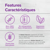 Webber Naturals Probiotic 30 Billion capsules with a glass of water