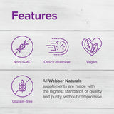 Webber Naturals Vitamin B12 packaging side view