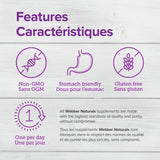 Webber Naturals Vitamin C Calcium Ascorbate 1000 mg capsules side view