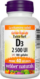 Webber Naturals Vitamin D Supplement side view