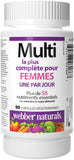 Webber Naturals Women’s Most Complete Multi supplement side view