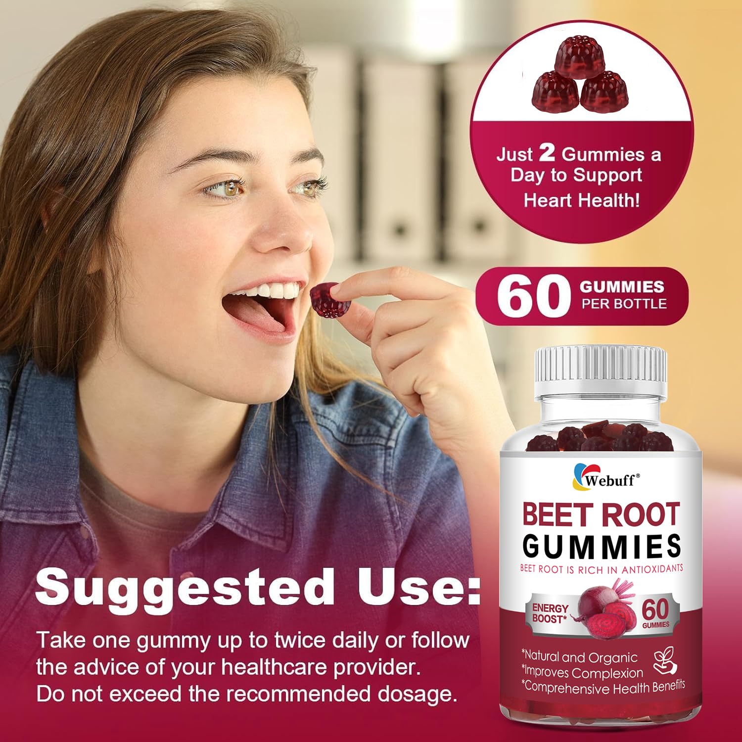 Webuff Beet Root Gummies ingredients list
