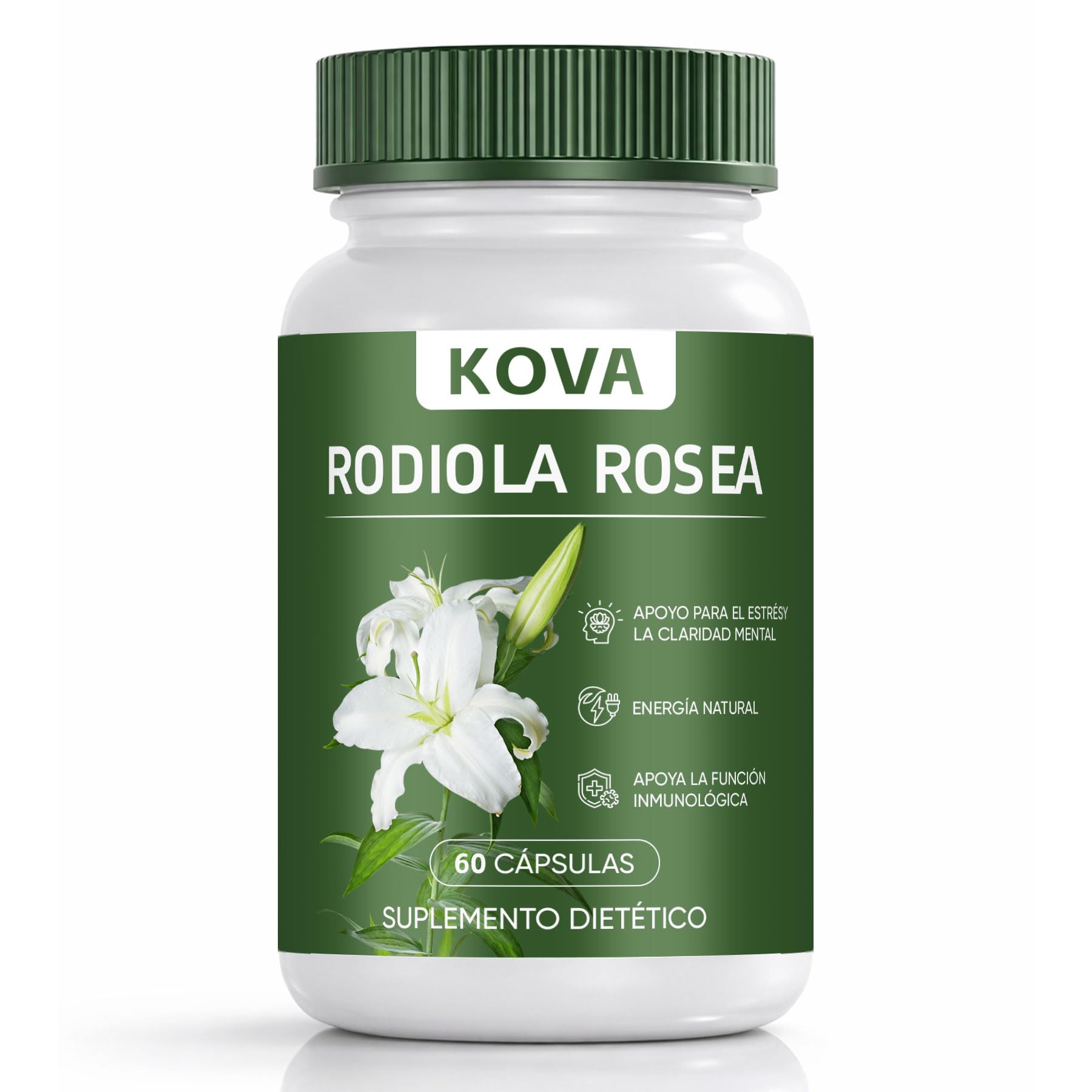 WEERSHUN KOVA Rhodiola Rosea 500mg capsules front view