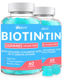 WEEVIT Biotin Gummies 10000MCG front view with packaging