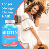 WEEVIT Biotin Gummies 10000MCG lifestyle scene with bottle