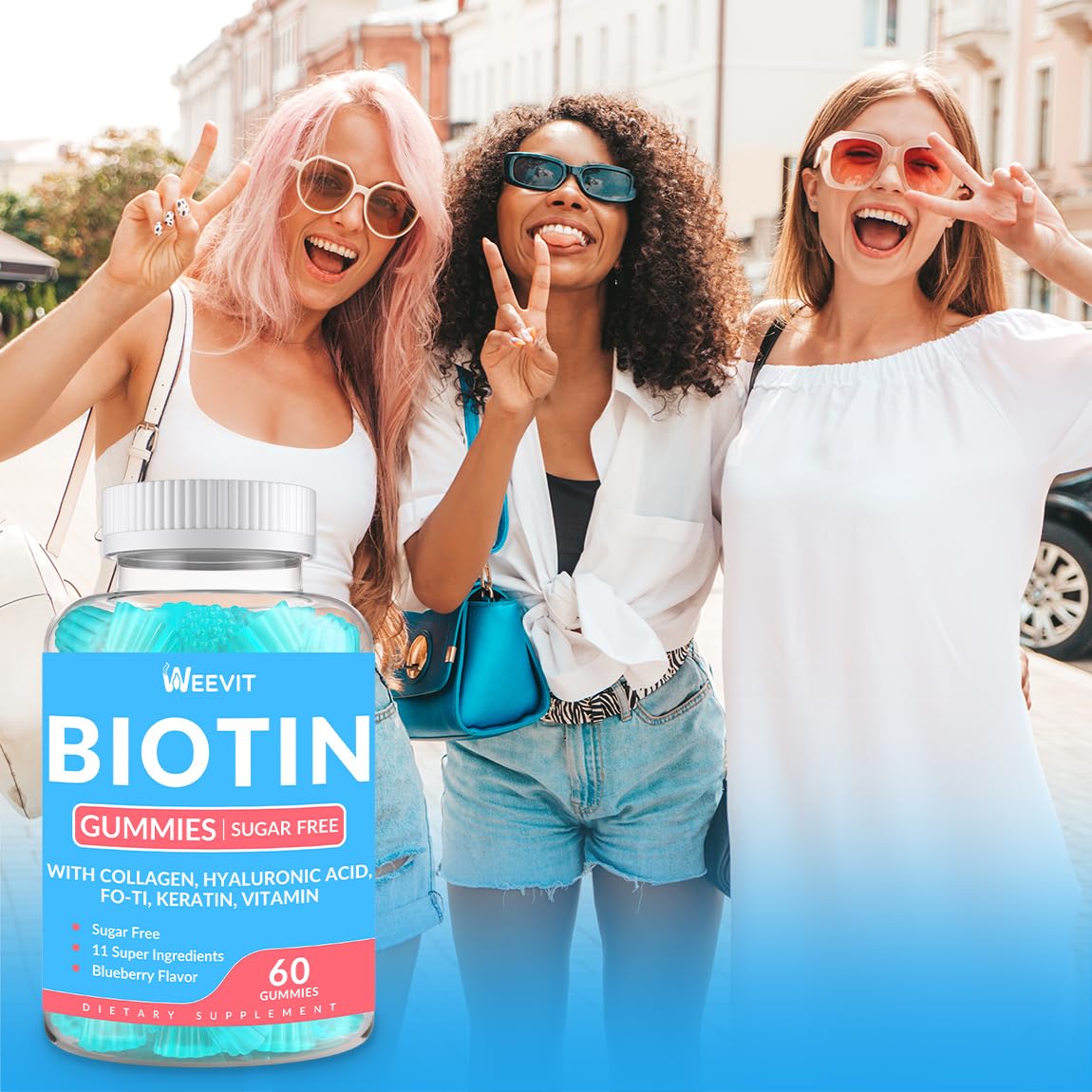 WEEVIT Biotin Gummies 10000MCG nutritional information