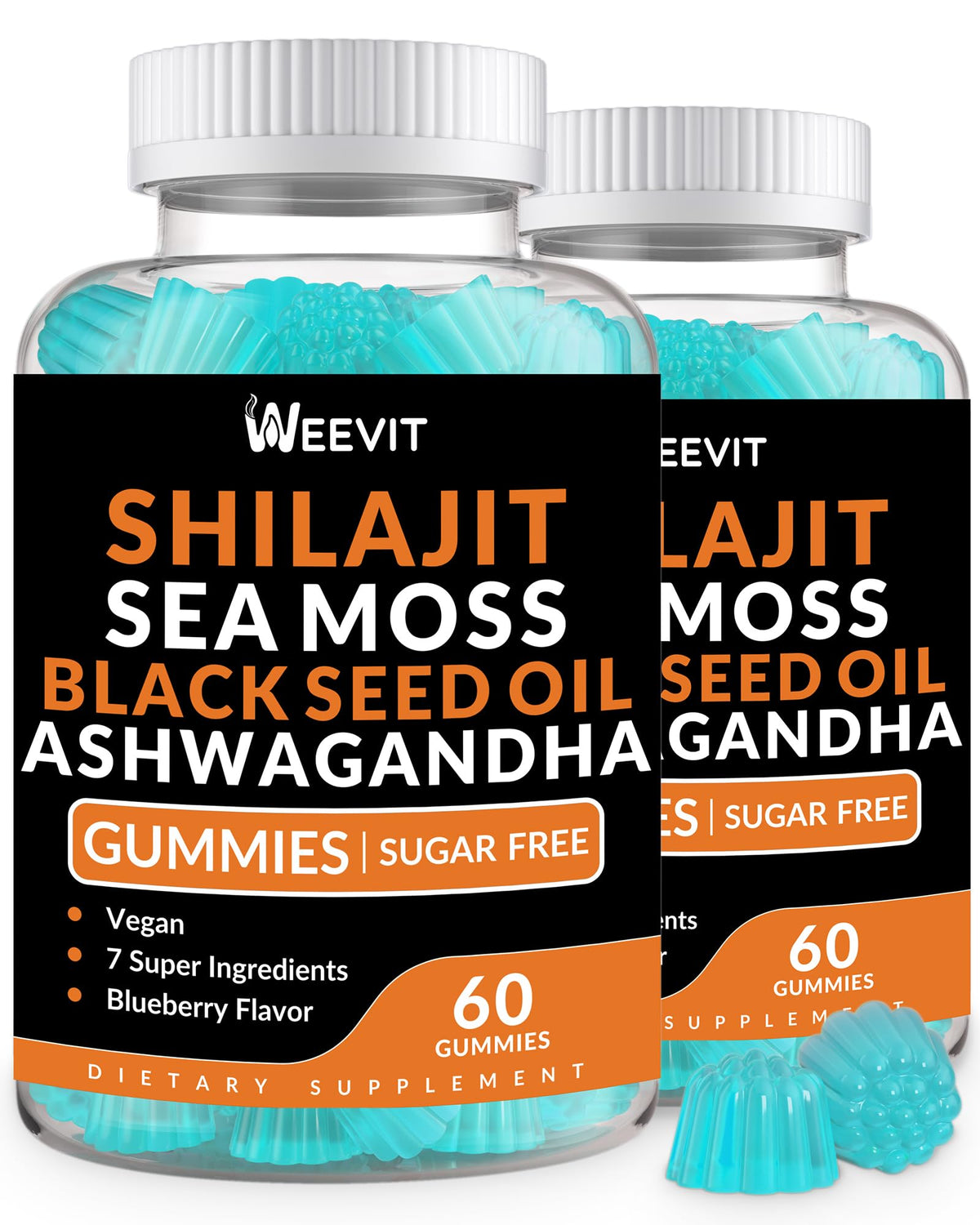 WEEVIT Black Seed Oil Gummies front view with packaging