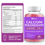WEEVIT Calcium Gummies open package with gummies