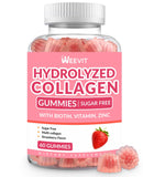 WEEVIT Collagen Gummies bottle front view with 60 strawberry gummies