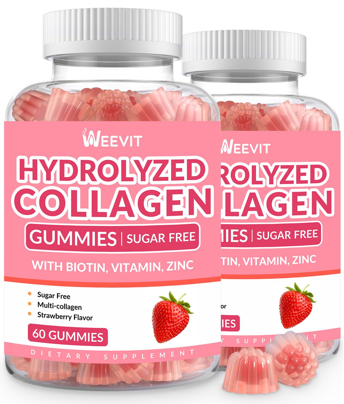 WEEVIT Collagen Gummies front view with packaging