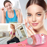 WEEVIT Collagen Gummies open bottle with gummies spilling out
