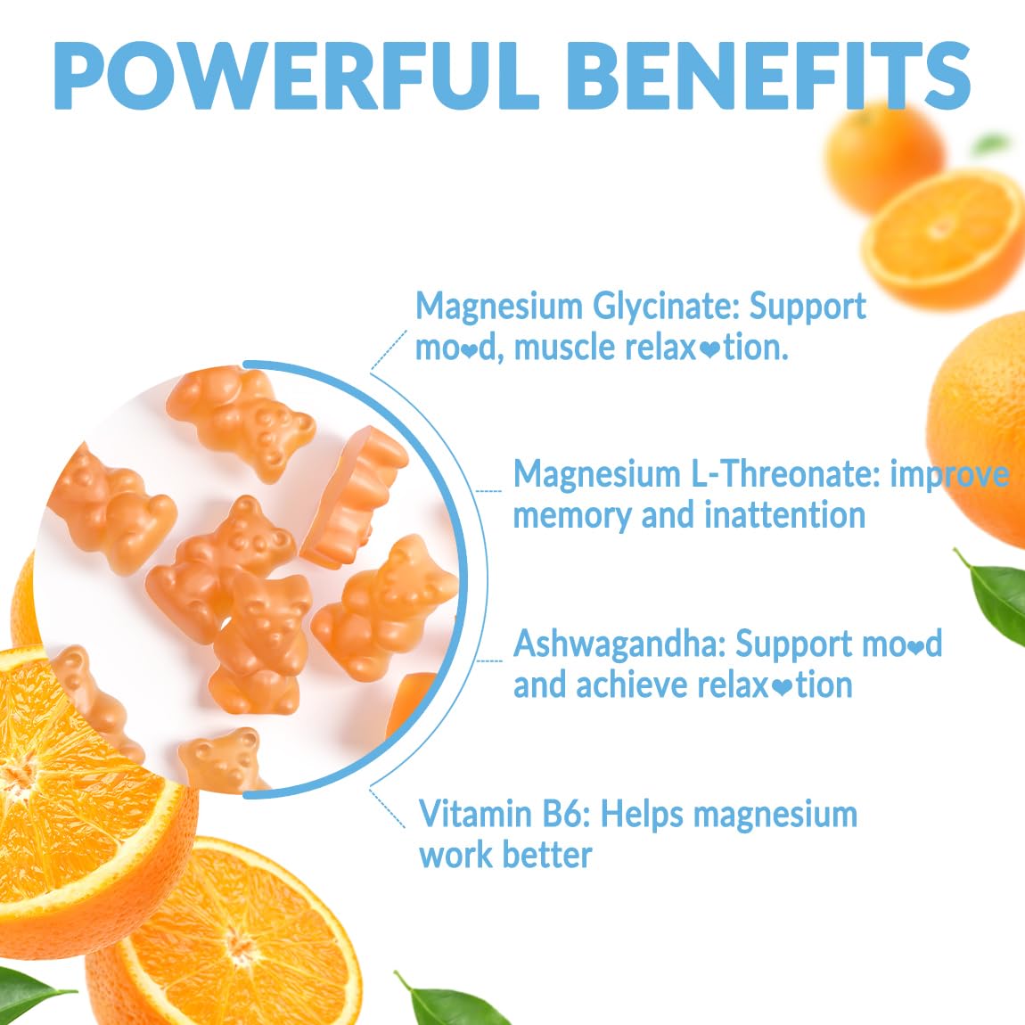 WEEVIT Magnesium Gummies showing gummies inside