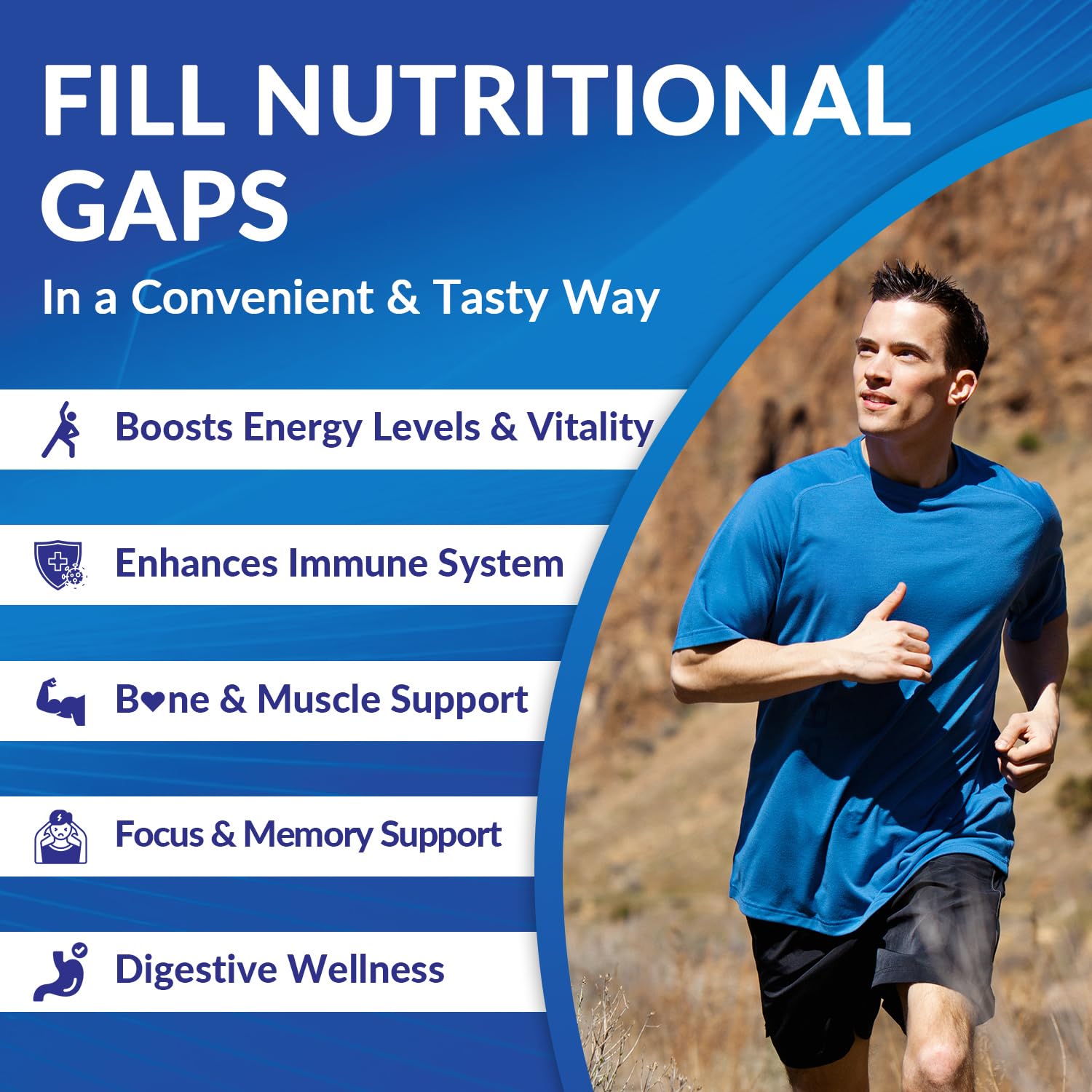 WEEVIT Multivitamin Gummies for Men gummies close-up