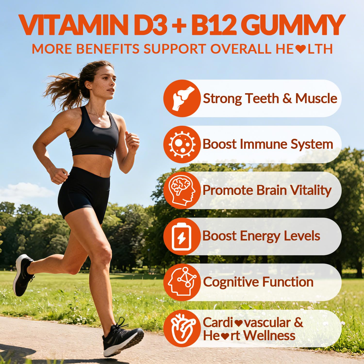 WEEVIT Vitamin D3 B12 Gummies nutritional information