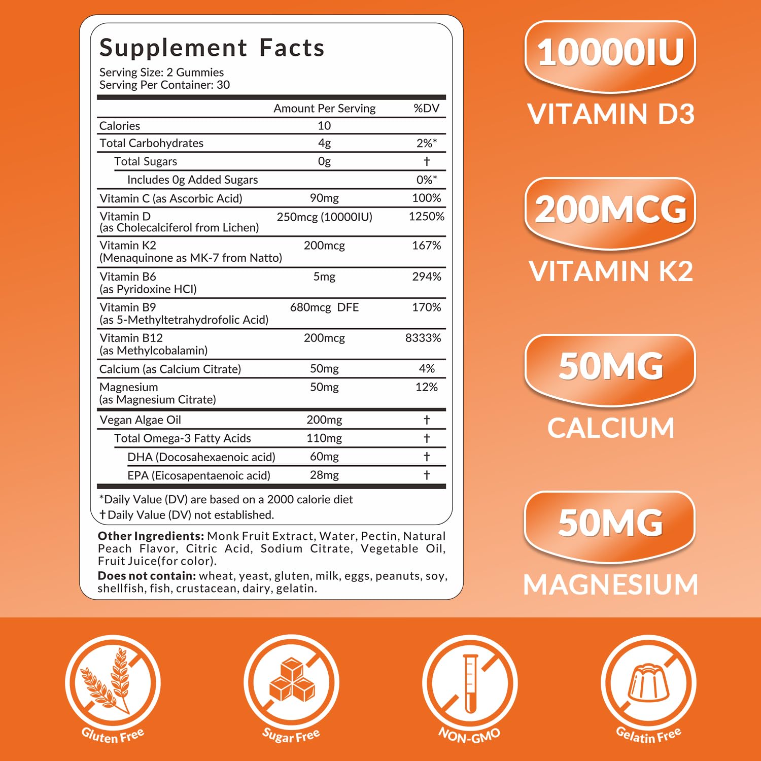 WEEVIT Vitamin D3 K2 Gummies showing gummy texture