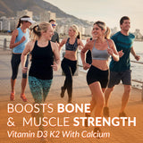 WEEVIT Vitamin D3 K2 Gummies with ingredients displayed
