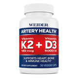 Weider Artery Health supplement bottle front view