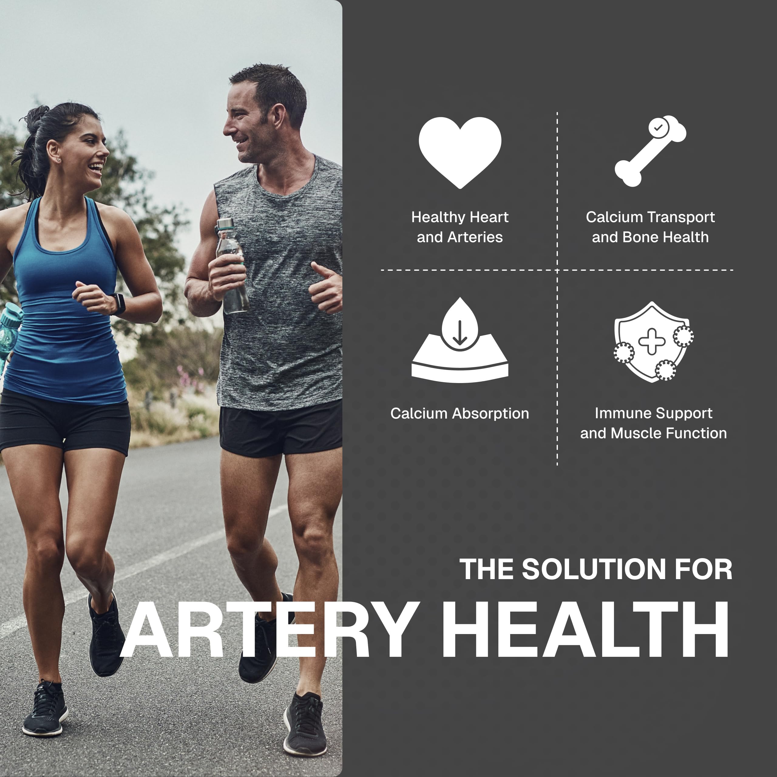 Weider Artery Health supplement bottle with open cap