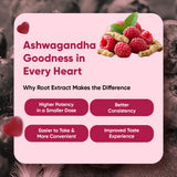 WeightWorld Ashwagandha Gummies with a measuring spoon