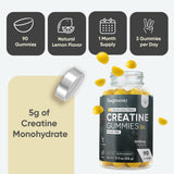 WeightWorld Creatine Monohydrate Gummies with lemon