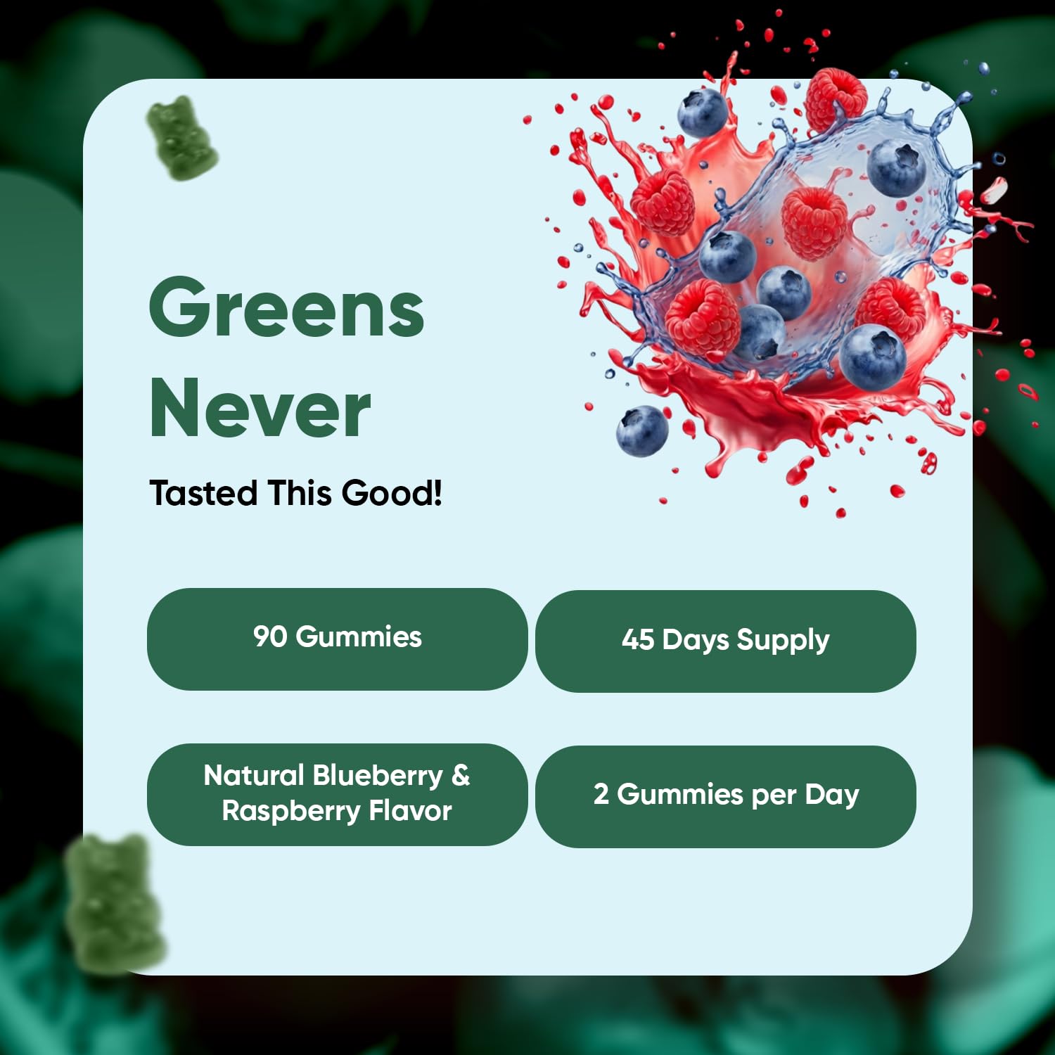 WeightWorld Super Greens Gummies ingredients list