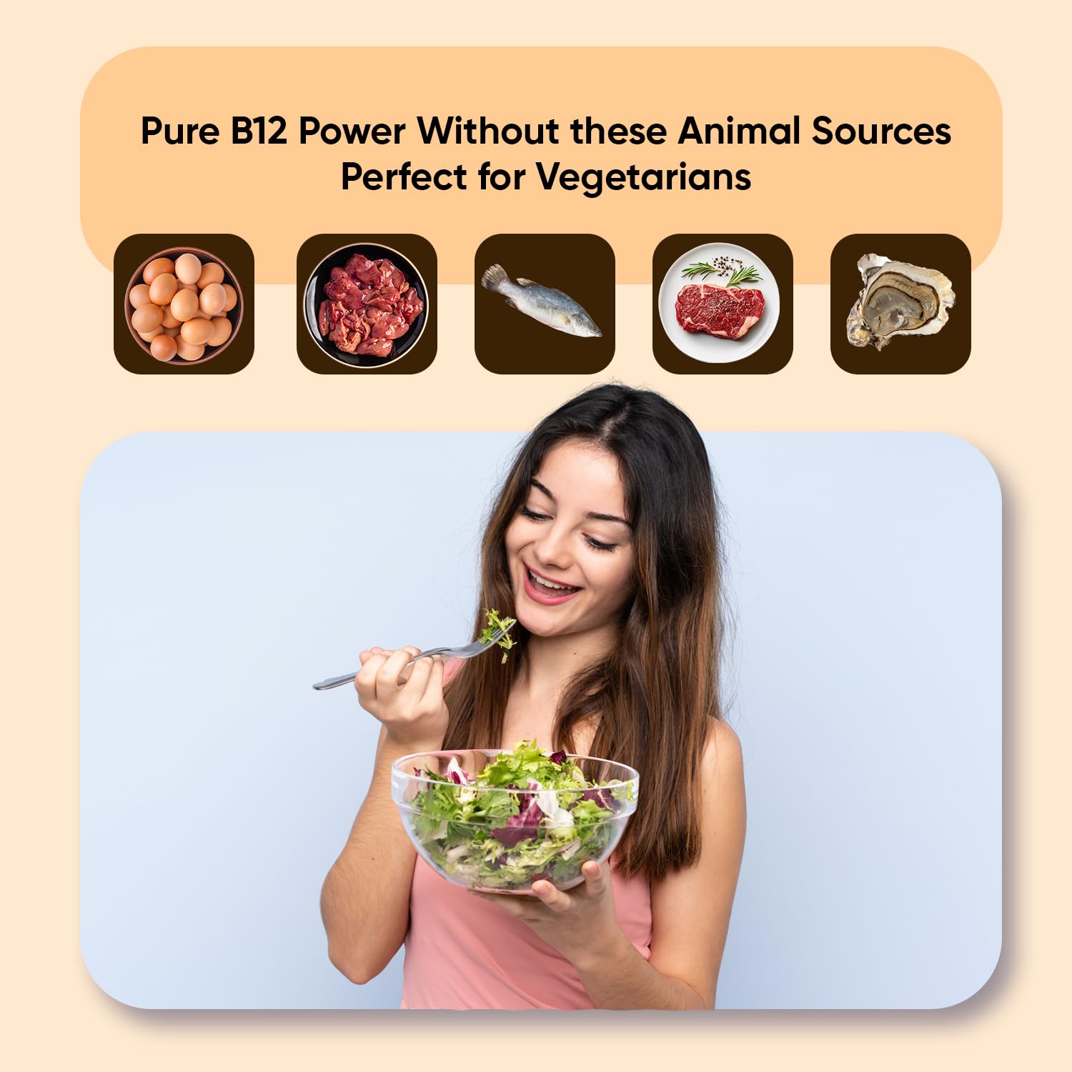WeightWorld Vitamin B12 1000 MCG Mini Tablets on a wooden table