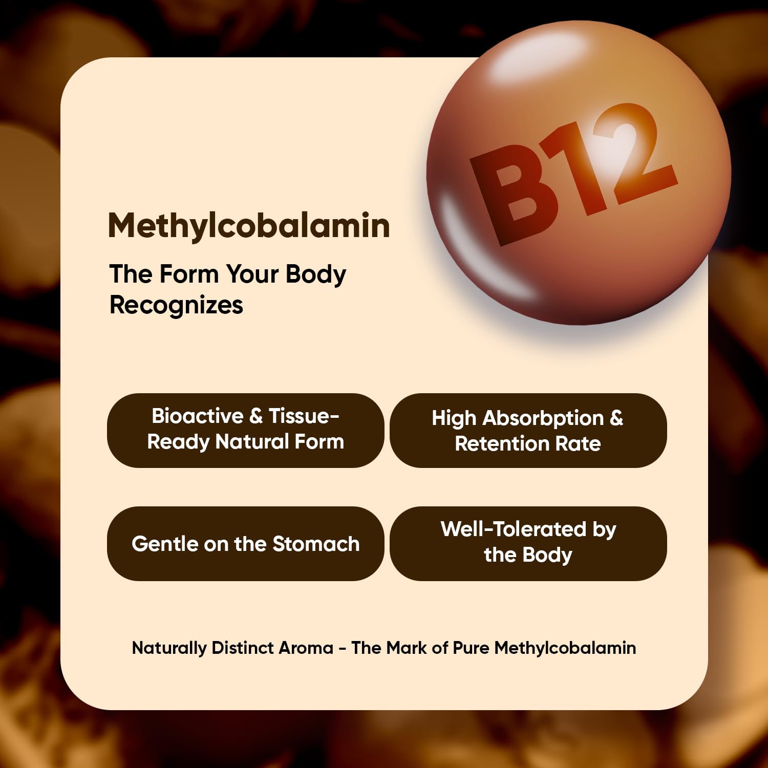 WeightWorld Vitamin B12 5000 mcg Methylcobalamin Tablets close-up of tablets