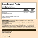 WeightWorld Vitamin B12 5000 mcg Methylcobalamin Tablets with a measuring spoon