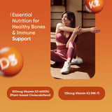 WeightWorld Vitamin D3 K2 Tablets bottle side view