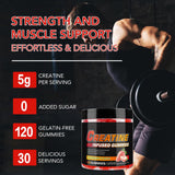 WeiWeiLa Creatine Monohydrate Gummies side view showing ingredients