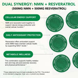 WeiWeiLa NAD+ Patches 30 Count with NMN and Resveratrol detail