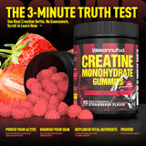 Wekannufod Creatine Monohydrate Gummies 5000mg close-up of gummies