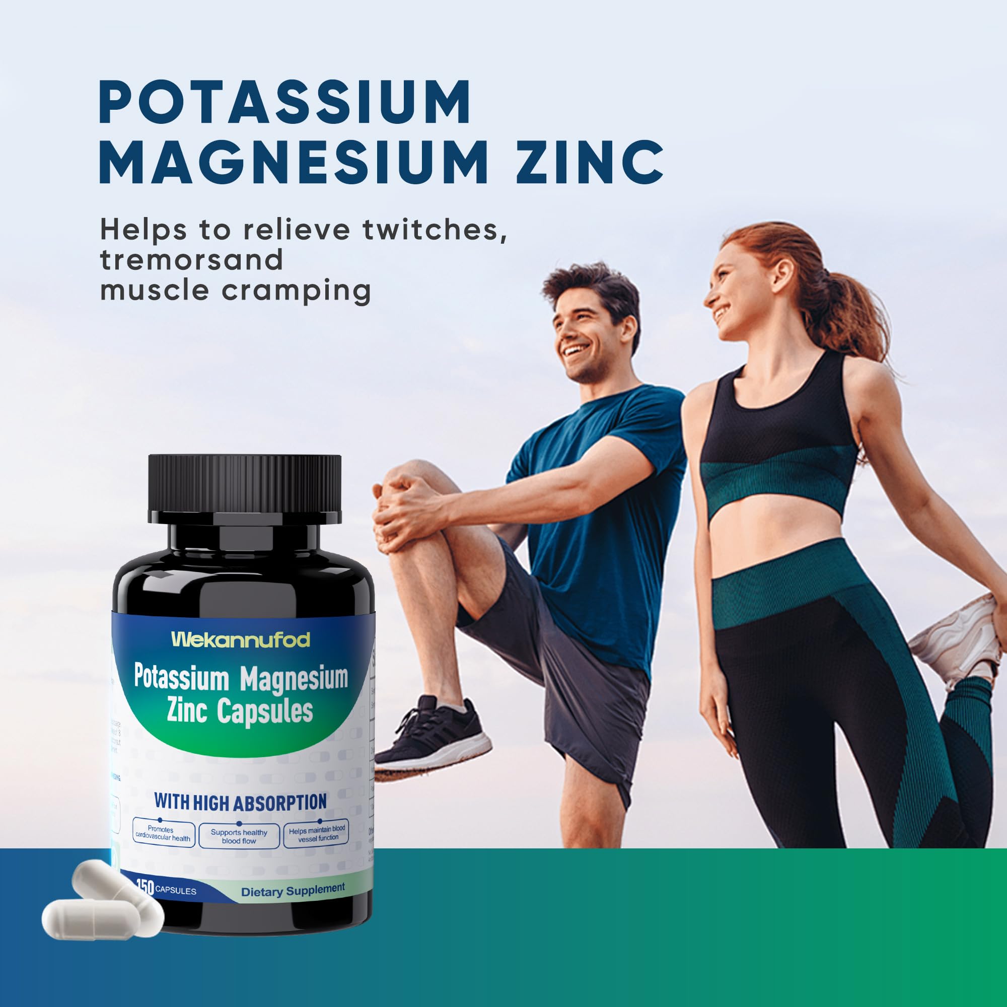 Wekannufod Potassium Magnesium Supplement with fresh fruits