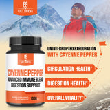 WELBUDA Cayenne Pepper Supplement 1000mg bottle side view