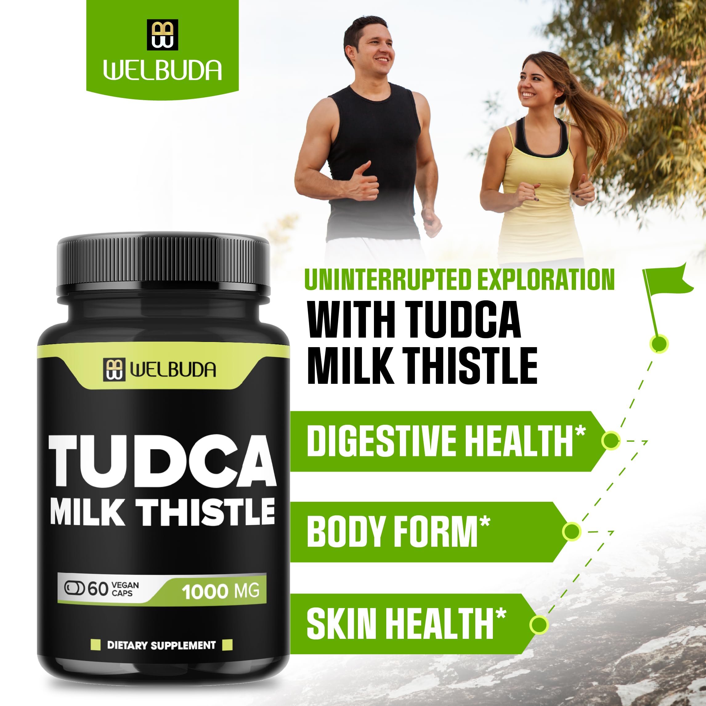 WELBUDA Tudca Complex Milk Thistle Capsules back label
