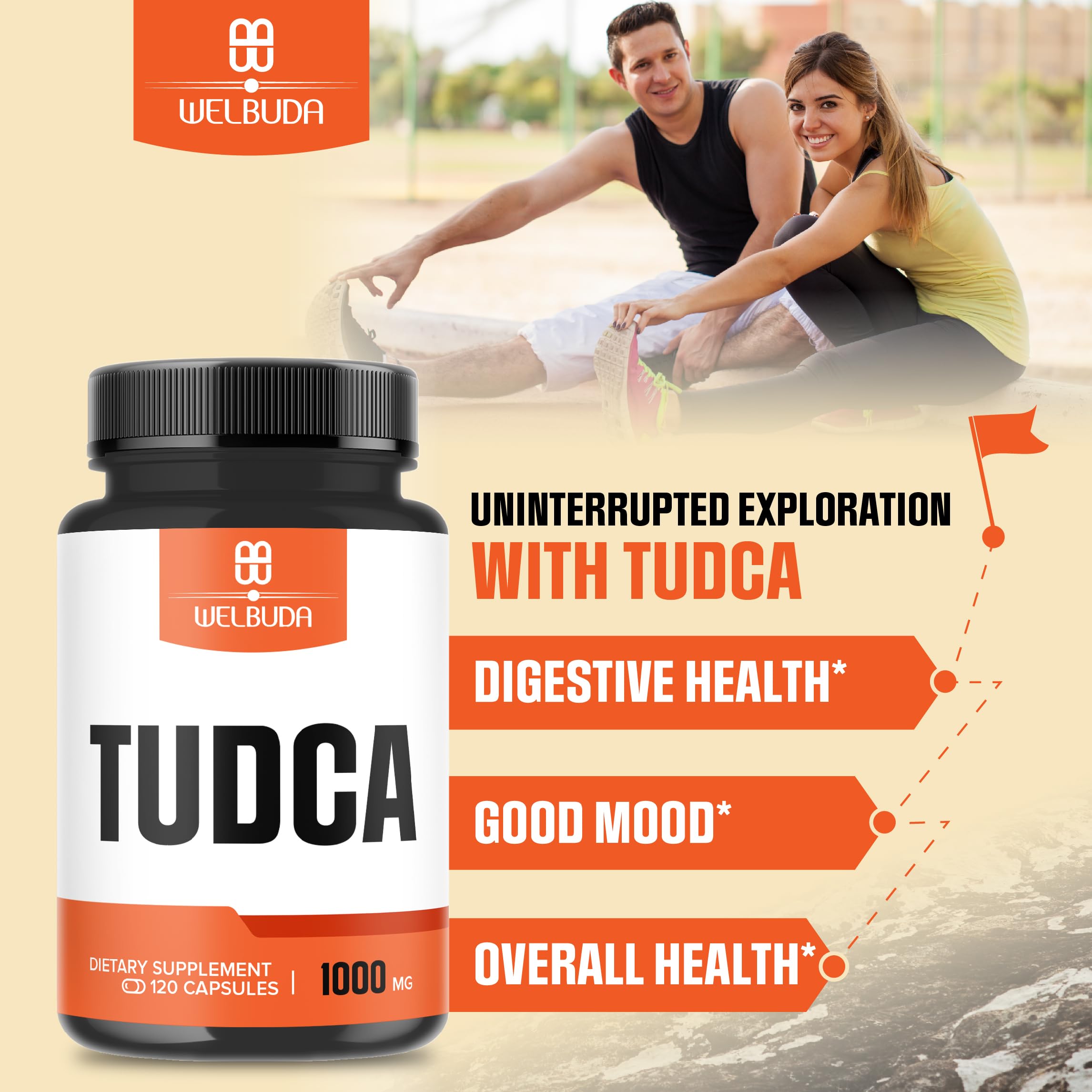 WELBUDA Tudca Complex Milk Thistle Capsules close-up of capsules