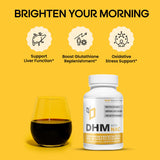 WELESSENTIALS DHM + NAC Capsules side view with label
