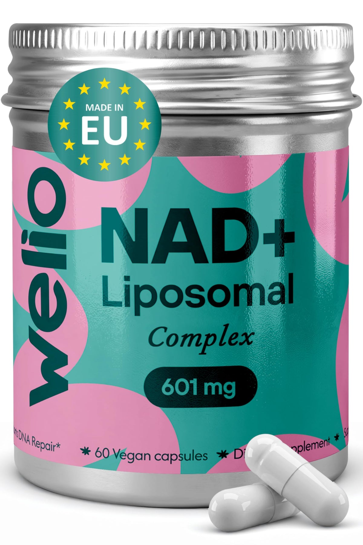 Welio Liposomal NAD+ Complex 500mg front view