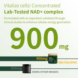 Welitalisync Liposomal NAD+ Supplement 900mg capsules in hand